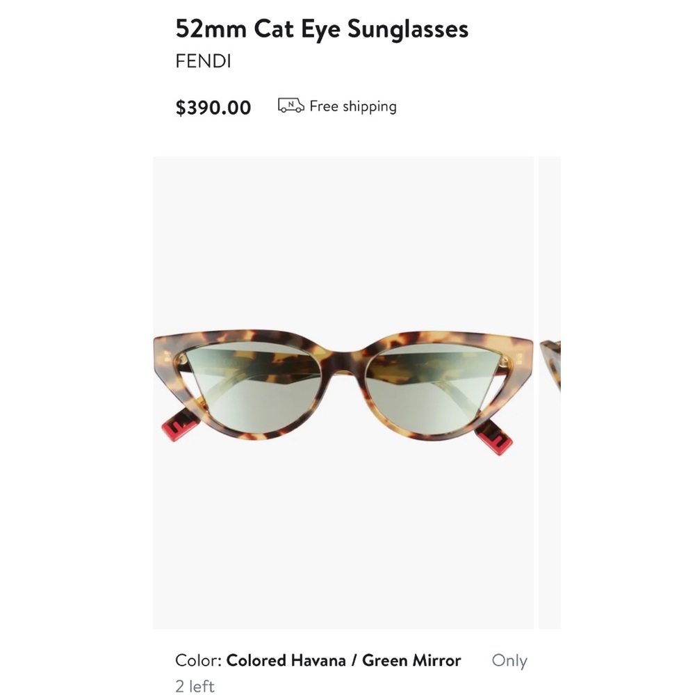 Fendi‎ Cat Eye Sunglasses - Picture 2 of 16